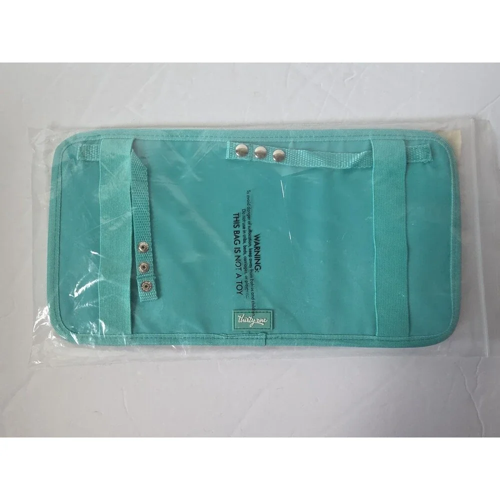 Thirty-One Made In The Shade Pocket Turquoise Cross Pop Retired New - Picture 2 of 4